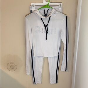 Streetwear Society Black and White Athletic Set